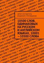Скачать 10500 слов, одинаковых на русском и английском языках, 10001—10500 слова бесплатно